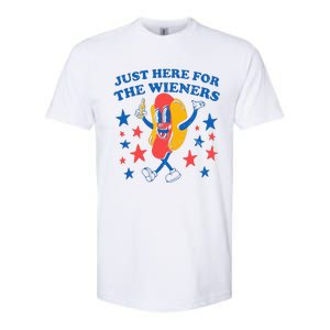 Hot Dog I'm Just Here For The 4Th Of July Softstyle CVC T-Shirt