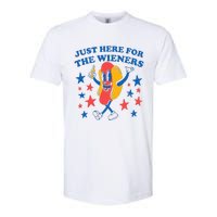 Hot Dog I'm Just Here For The 4Th Of July Softstyle CVC T-Shirt