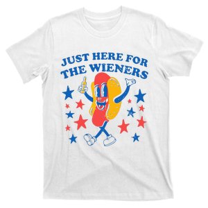 Hot Dog I'm Just Here For The 4Th Of July T-Shirt