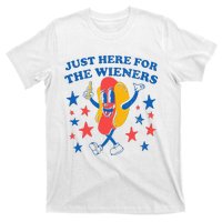 Hot Dog I'm Just Here For The 4Th Of July T-Shirt