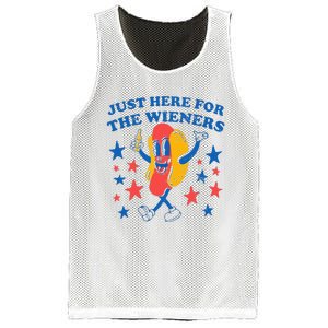 Hot Dog I'm Just Here For The 4Th Of July Mesh Reversible Basketball Jersey Tank