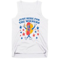 Hot Dog I'm Just Here For The 4Th Of July Tank Top