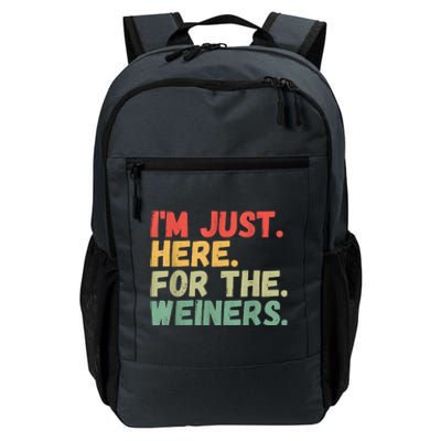 Hot Dog Im Just Here For The Wieners 4Th Of July Daily Commute Backpack