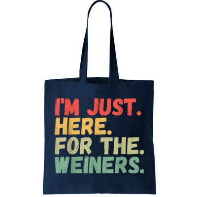 Hot Dog Im Just Here For The Wieners 4Th Of July Tote Bag