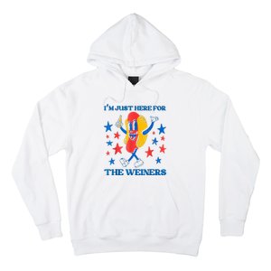 Hot Dog I'm Just Here For The Wieners 4Th Of July Hoodie