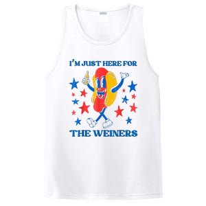 Hot Dog I'm Just Here For The Wieners 4Th Of July PosiCharge Competitor Tank