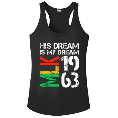 His Dream Is My Dream Mlk 1963 Black History Month Ladies PosiCharge Competitor Racerback Tank