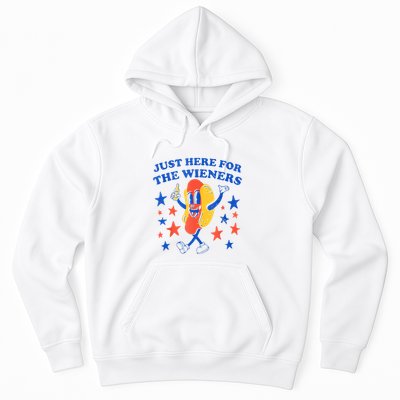 Hot Dog Im Just Here For The Wieners 4th Of July Funny Hoodie