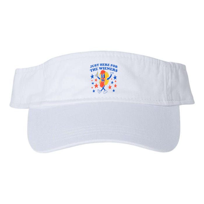 Hot Dog Im Just Here For The Wieners 4th Of July Funny Visor