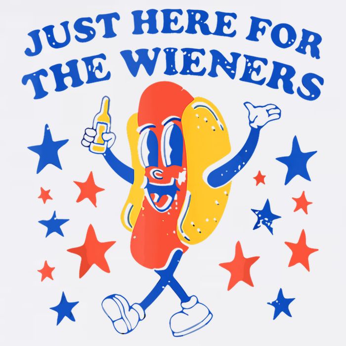 Hot Dog Im Just Here For The Wieners 4th Of July Funny Visor