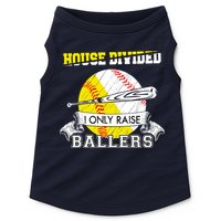 House Divided I Only Raise Ballers Baseball Softball Mom And Dad Doggie Tank