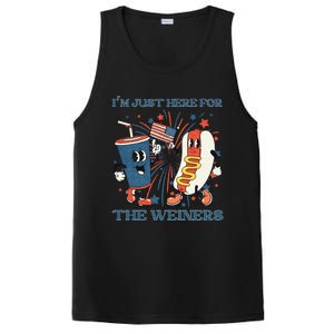 Hot Dog I'm Just Here For The Wieners 4Th Of July PosiCharge Competitor Tank