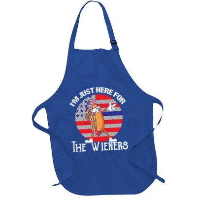 Hot Dog IM Just Here For The Wieners 4th Of July American Great Gift Apron