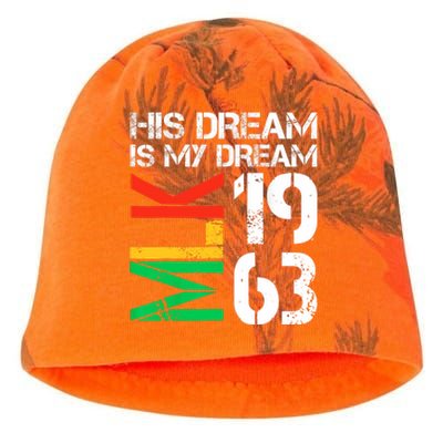 His Dream Is My Dream Mlk 1963 Black History Month Pride Kati - Camo Knit Beanie