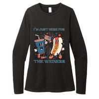 Hot Dog Im Just Here For The Wieners 4Th Of July Womens CVC Long Sleeve Shirt