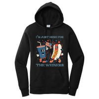 Hot Dog Im Just Here For The Wieners 4Th Of July Women's Pullover Hoodie