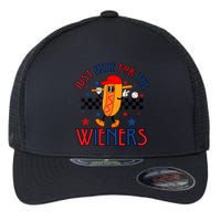 Hot Dog Im Just Here For The Wieners 4Th Of July Flexfit Unipanel Trucker Cap