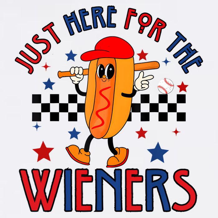 Hot Dog Im Just Here For The Wieners 4Th Of July Garment-Dyed Sweatshirt