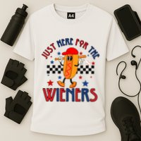 Hot Dog Im Just Here For The Wieners 4Th Of July Cooling Performance Crew T-Shirt