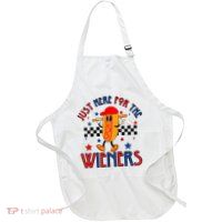 Hot Dog Im Just Here For The Wieners 4Th Of July Apron