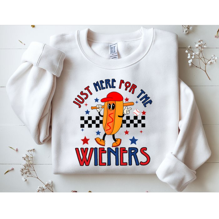 Hot Dog Im Just Here For The Wieners 4Th Of July Sweatshirt