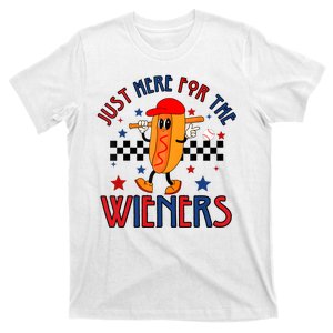 Hot Dog Im Just Here For The Wieners 4Th Of July T-Shirt