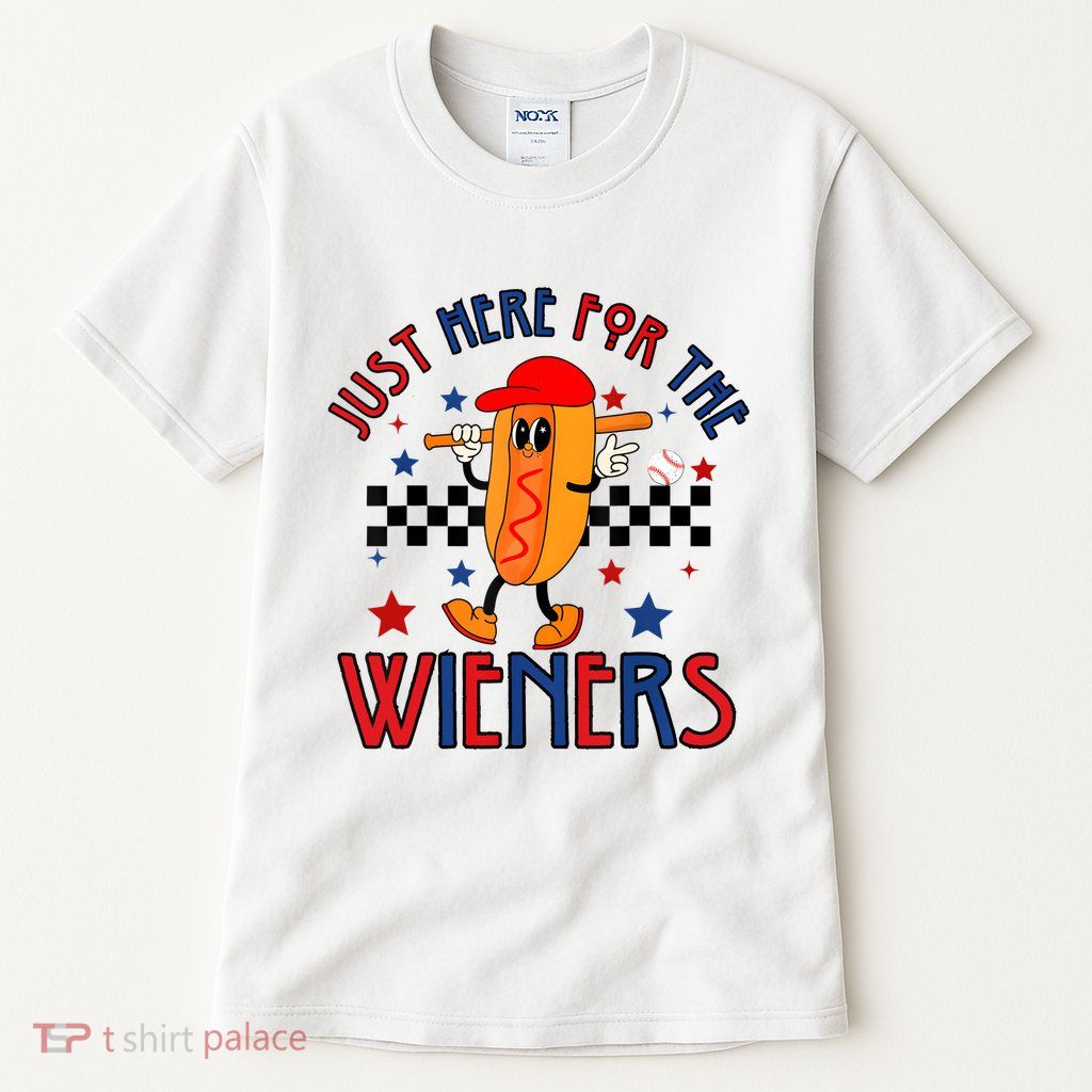 Hot Dog Im Just Here For The Wieners 4Th Of July Tall T-Shirt