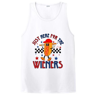 Hot Dog Im Just Here For The Wieners 4Th Of July PosiCharge Competitor Tank