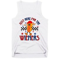 Hot Dog Im Just Here For The Wieners 4Th Of July Tank Top