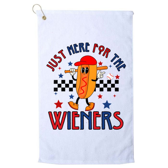 Hot Dog Im Just Here For The Wieners 4Th Of July Golf Towel