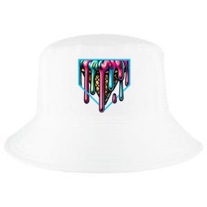 Homeplate Drip Icecream For Softball & Baseball Fans Cool Comfort Performance Bucket Hat