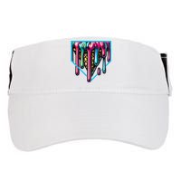 Homeplate Drip Icecream For Softball & Baseball Fans Adult Drive Performance Visor