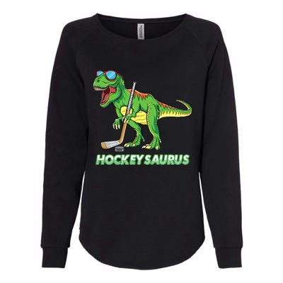 Hockeysaurus Dinosaur Ice Hockey Trex Ice Hockey Premium Womens California Wash Sweatshirt