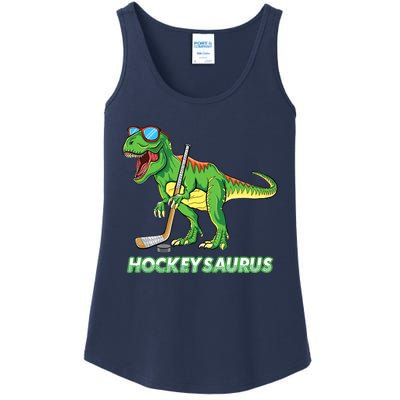 Hockeysaurus Dinosaur Ice Hockey Trex Ice Hockey Premium Ladies Essential Tank