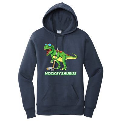 Hockeysaurus Dinosaur Ice Hockey Trex Ice Hockey Premium Women's Pullover Hoodie