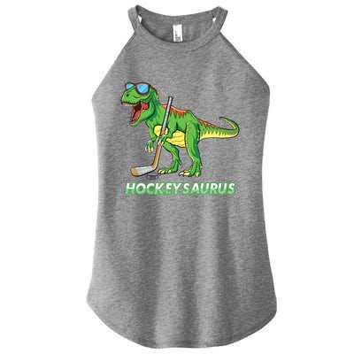 Hockeysaurus Dinosaur Ice Hockey Trex Ice Hockey Premium Women's Perfect Tri Rocker Tank