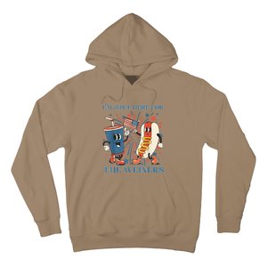 Hot Dog I'm Just Here For The Wieners 4Th Of July Hoodie