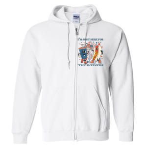 Hot Dog I'm Just Here For The Wieners 4Th Of July Full Zip Hoodie