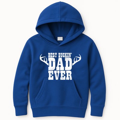 Hunter Daddy I Deer Hunting Papa I Best Buckin Dad Ever Gift Kids Hoodie