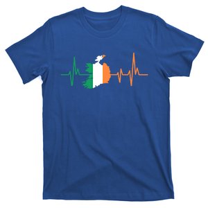 Heartbeat Design Irish Flag Ireland Gift T-Shirt