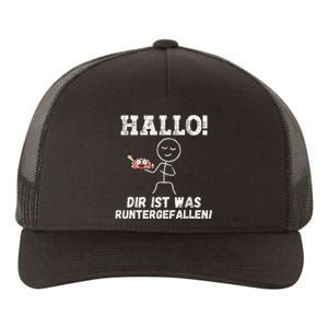 Hallo Dir Ist Was Runtergefallen Lustiges Geschenk Yupoong Adult 5-Panel Trucker Hat