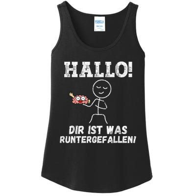 Hallo Dir Ist Was Runtergefallen Lustiges Geschenk Ladies Essential Tank