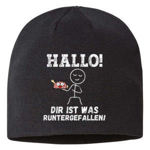 Hallo Dir Ist Was Runtergefallen Lustiges Geschenk Sustainable Beanie