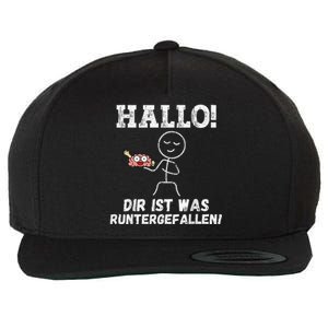 Hallo Dir Ist Was Runtergefallen Lustiges Geschenk Wool Snapback Cap