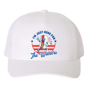 Hot Dog IM Just Here For The Wieners 4th Of July Yupoong Adult 5-Panel Trucker Hat