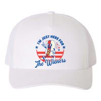 Hot Dog IM Just Here For The Wieners 4th Of July Yupoong Adult 5-Panel Trucker Hat