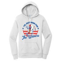 Hot Dog IM Just Here For The Wieners 4th Of July Women's Pullover Hoodie