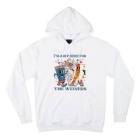 Hot Dog Im Just Here For The Wieners 4Th Of July Hoodie