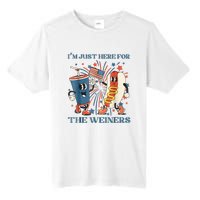 Hot Dog Im Just Here For The Wieners 4Th Of July Tall Fusion ChromaSoft Performance T-Shirt