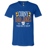 Halloween Dad Joke Corny Halloween Jokes Halloween Dad Meaningful Gift V-Neck T-Shirt